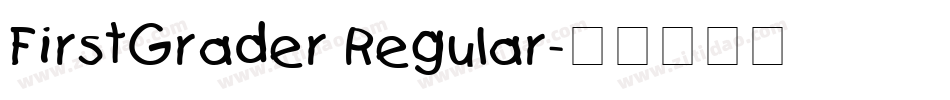 FirstGrader Regular字体转换
